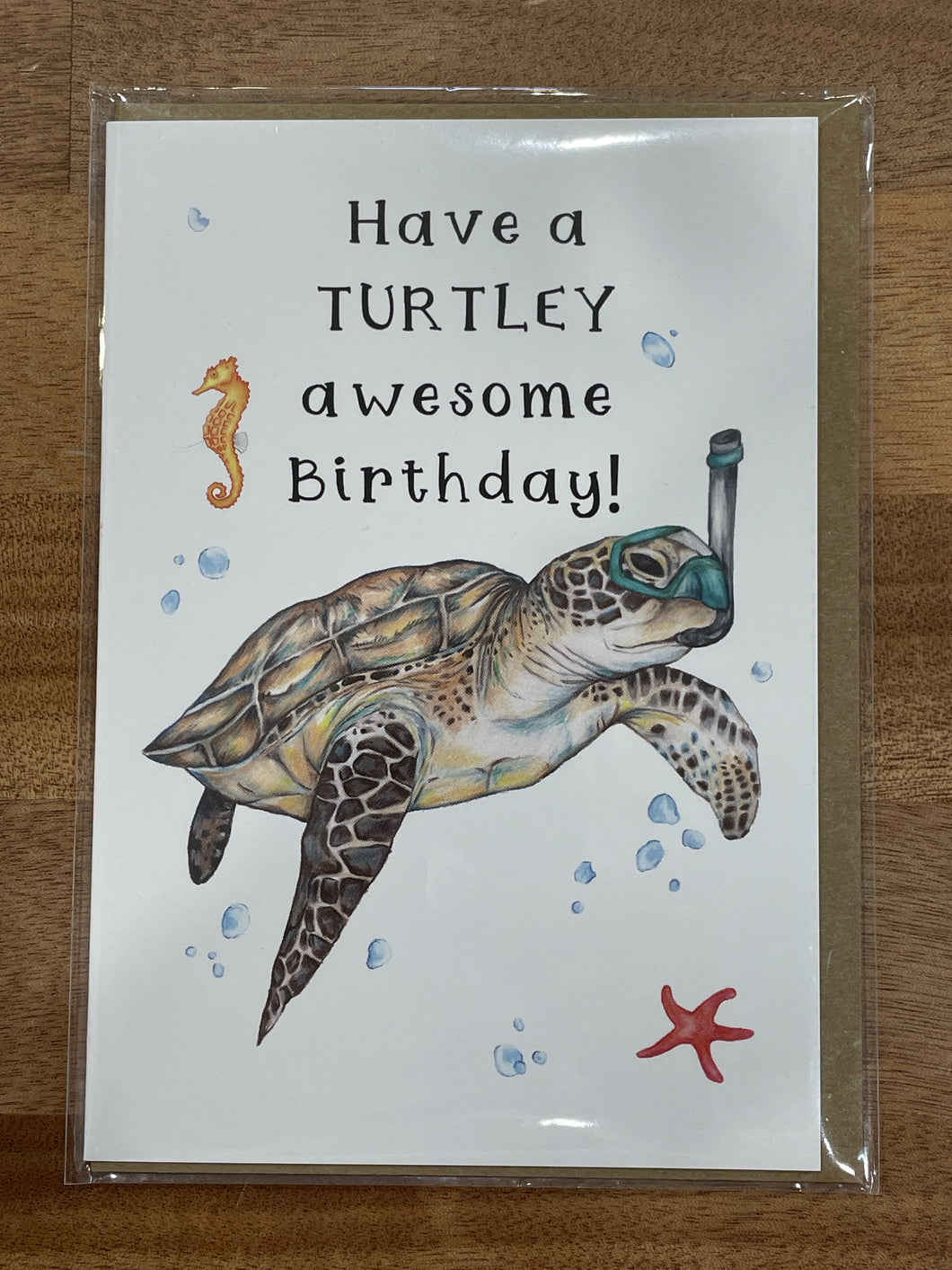 My Tiny Explorer - Happy Birthday Card - Turtle