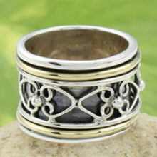 Load image into Gallery viewer, Susan Rose: Silver Spinning Ring - Maya: Size 7