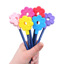 Load image into Gallery viewer, Ark Therapeutic Flower Chewable Pencil Topper: Light Blue XT