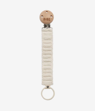 Load image into Gallery viewer, BIBS Knitted Pacifier Clip - Ivory