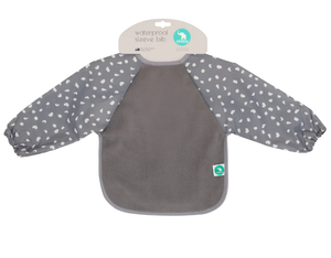 All 4 Ella Long Sleeve Bib: Grey: On Sale was $23.95