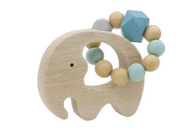 Load image into Gallery viewer, Wooden Elephant Rattle with Silicone Beads