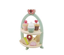 Load image into Gallery viewer, Wooden Cake Stand High Tea Set