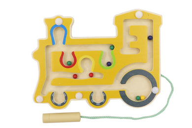 Wooden Magnetic Labyrinth Puzzle - Train