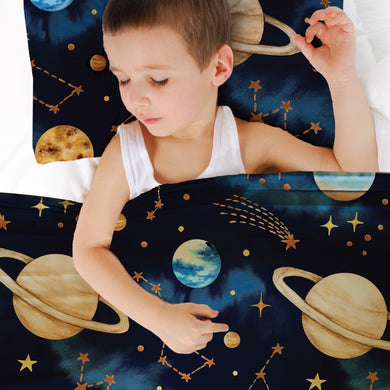 Sensory Compression Single Bed Sheet - Space