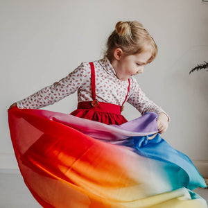 Play Silkies - Rainbow Play Silk 90cm