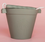 Coast Kids: Palm Beach Silicone Beach Bucket - Sage - The Sensory Studio