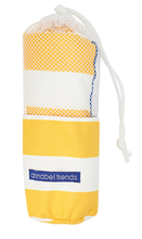 Load image into Gallery viewer, Annabel Trends Sand Free Towel: Yellow Stripe
