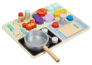 Wooden Tabletop Kitchen Play Set