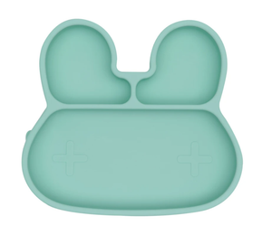 We Might be Tiny Stickie Plate - Bunny Mint Green