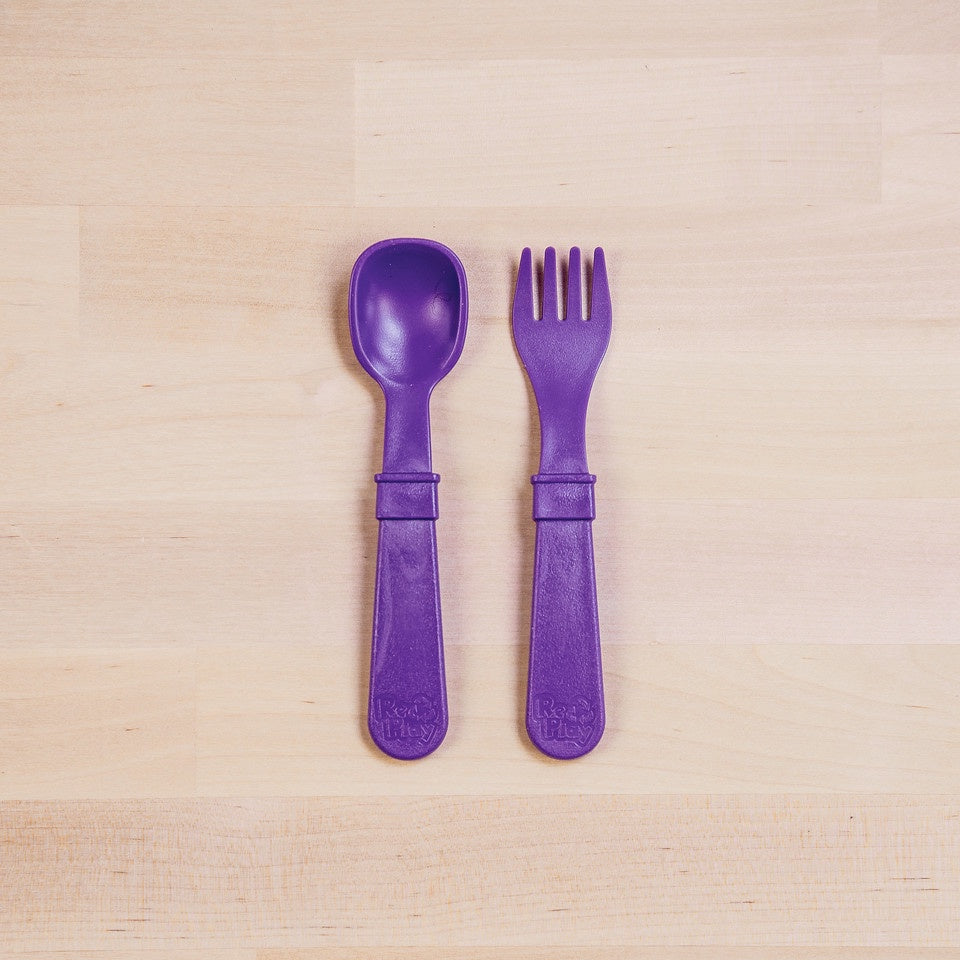 RePlay Utensils Fork/Spoon 8 Pack: Amethyst