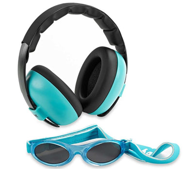 Banz Baby Protective Earmuffs & Sunglasses (3mths - 2yrs): Lagoon Blue