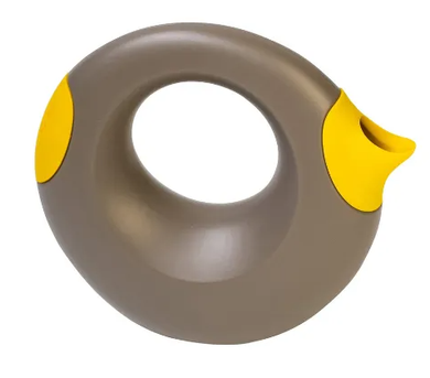 Quut Cana Large Watering Can: Bungee Grey & Yellow