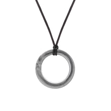 Load image into Gallery viewer, Chewigem Realm Ring Chew Necklace: Silver