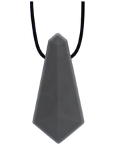 Load image into Gallery viewer, ARK Therapeutic Chewel Chewable Pendant Necklace: Dark Grey XXT