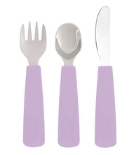 Load image into Gallery viewer, We Might be Tiny: Toddler Cutlery Set: Lilac