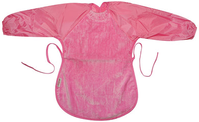 Fleece Messy Eater Bib - Pink