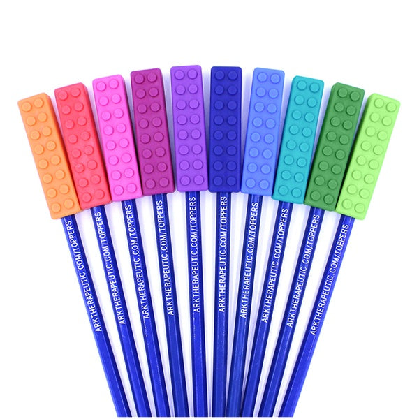 Ark Therapeutic Brick Chewable Pencil Topper - Hot Pink XT - The Sensory Studio