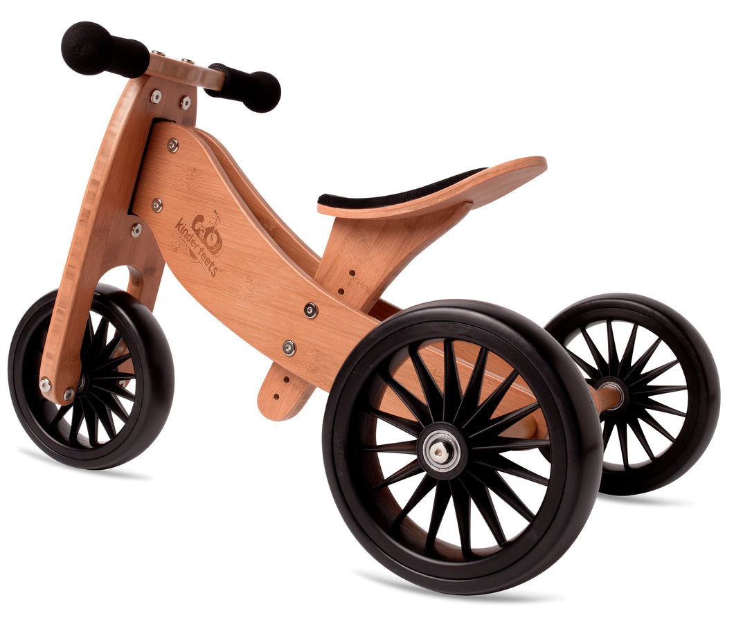 Kinderfeets 2-in-1 Tiny Tot Plus Bamboo Balance Bike