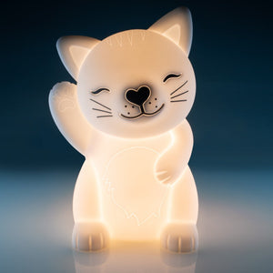 Lil Dreamers Soft Touch Silicone Cat LED Night Light