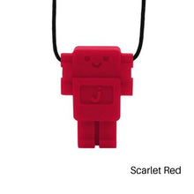 Load image into Gallery viewer, Jellystone Designs Chew Necklace: Robot - Red - The Sensory Studio