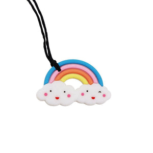 Jellystone Designs Chew Necklace: Rainbow (Bright)