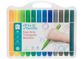Easi-Grip Triangular Markers Packet of 24