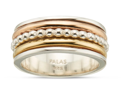 Palas Goddess Meditation spinning ring: Size Medium