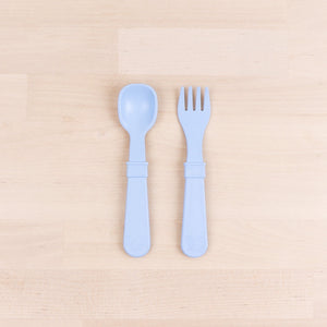 RePlay Utensils Fork/Spoon 8 Pack: Ice Blue