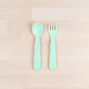 RePlay Utensils Fork/Spoon 8 Pack: Mint