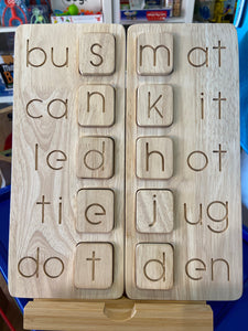 Wooden CVC Word /Alphabet Boards - Set of 2: On Sale was $69.95