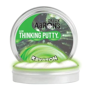 Crazy Aaron's Thinking Putty Mini Tin: Krypton (Glow)