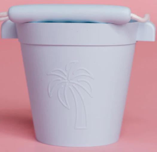 Coast Kids: Palm Beach Silicone Beach Bucket - Light Blue