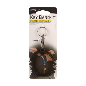 Key Band It Stretch Wristband & Keyring: Dark Grey