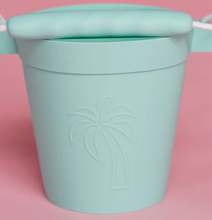 Load image into Gallery viewer, Coast Kids: Palm Beach Silicone Beach Bucket - Mint