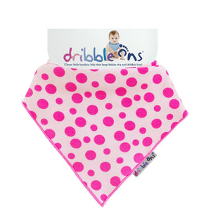 Dribble On's Bandana Bib - Pink Spots: On Sale was $14.95