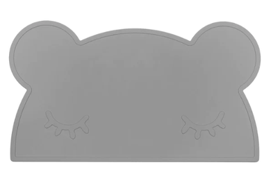 We Might be Tiny Bear Placie Placemat: Grey