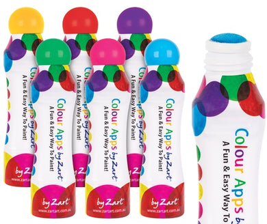 Zart Colour Apps Dot Paint: Rainbow Colours - 6 pack