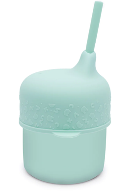 We Might be Tiny Silicone Sippie Cup Set: Mint