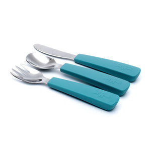 We Might be Tiny: Toddler Cutlery Set: Blue Dusk