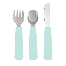 Load image into Gallery viewer, We Might be Tiny: Toddler Cutlery Set: Minty Green