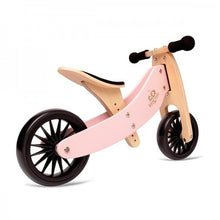 Load image into Gallery viewer, Kinderfeets 2-in-1 Tiny Tot Plus Balance Bike: Rose