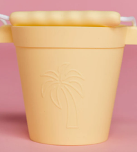 Load image into Gallery viewer, Coast Kids: Palm Beach Silicone Beach Bucket - Yellow